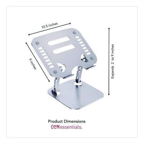 Image of OTM Essentials OB-A2A Adjustable Laptop Riser Stand, 10.62" x 9" x 1.5" to 5", Silver