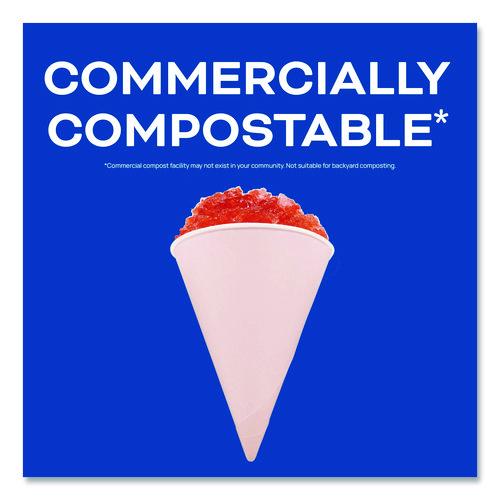 Image of SOLO® 4BR-2050 Cone Water Cups, ProPlanet Seal, 4 oz, Paper, White, 200/Bag, 25 Bags/Carton