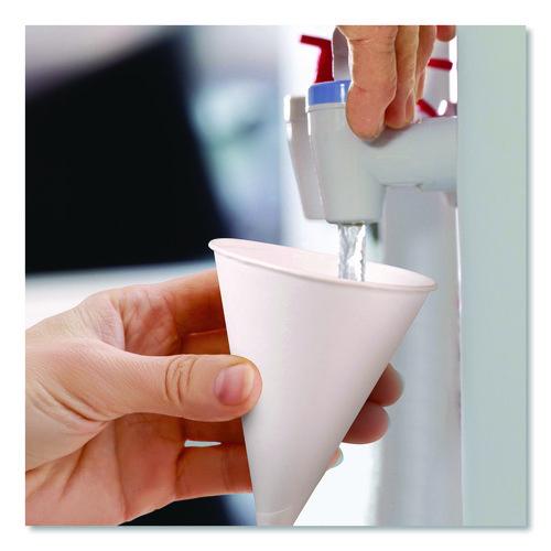 Image of SOLO® 4BR-2050 Cone Water Cups, ProPlanet Seal, 4 oz, Paper, White, 200/Bag, 25 Bags/Carton