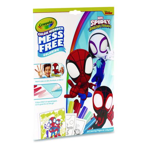 Image of Crayola® 75-2784 Spidey and His Amazing Friends Color Wonder Kit, Includes Five Markers, Ages 3 and Up, 18 Pages