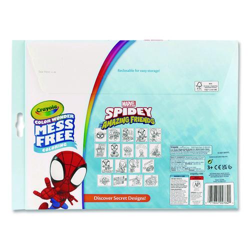 Image of Crayola® 75-2784 Spidey and His Amazing Friends Color Wonder Kit, Includes Five Markers, Ages 3 and Up, 18 Pages