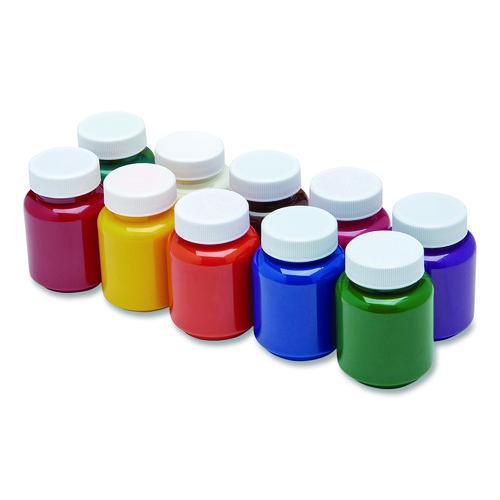 Image of Cra-Z-Art® 10601-4 Washable Project Paints, 10 Assorted Colors, 2 oz Bottles, 10/Pack