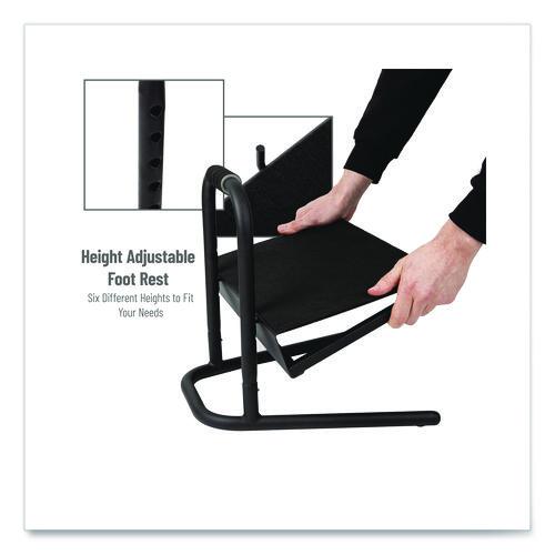 Image of Mind Reader FTHEIGHT-BLK Adjustable Height Tilt Foot Rest, 14.25 x 15 d x 14.5 h, Black