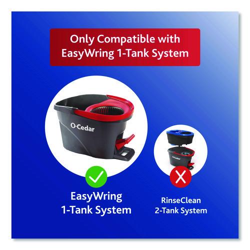Image of O-CedarÂ® EZWring Spin Mop Refill, Microfiber, Custom Size for EZ Wring Mop Systems, White, 2/Pack
