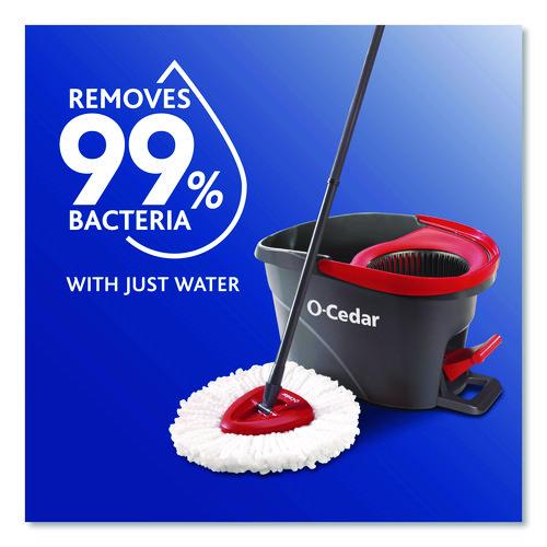 Image of O-CedarÂ® EZWring Spin Mop Refill, Microfiber, Custom Size for EZ Wring Mop Systems, White, 2/Pack