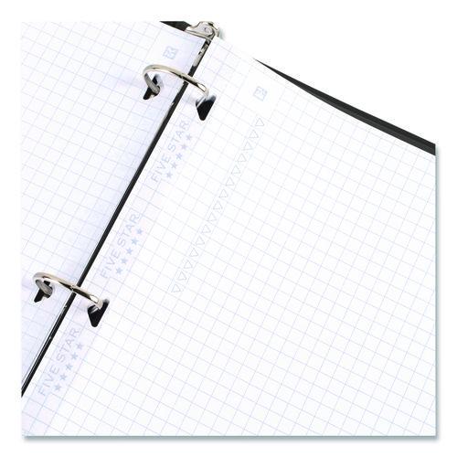 Image of Five Star® 170122/170036 Reinforced Filler Paper Plus Study App, 3-Hole, 8.5 x 11, Quadrille Rule, 80/Pack