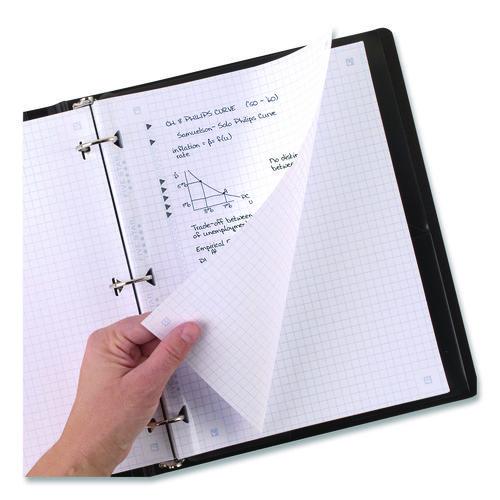 Image of Five Star® 170122/170036 Reinforced Filler Paper Plus Study App, 3-Hole, 8.5 x 11, Quadrille Rule, 80/Pack