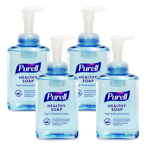 Image of PURELL® 5014-04 CLEAN RELEASE Technology (CRT) HEALTHY SOAP High Performance Foam, Light Fresh Fragrance, 515 mL