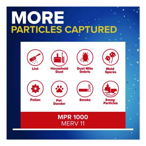 Image of Filtrete 9801-4CA Allergen Defense Air Filter, MERV 11, MPR 1000, 16 x 25, 4/Carton