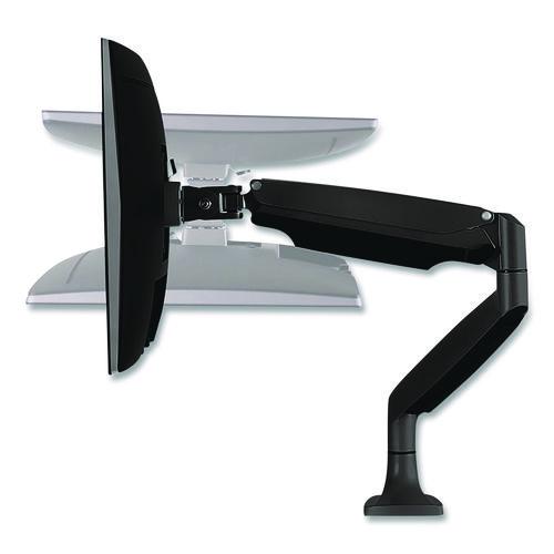 Image of MOUNT-IT! MI-1771-BLACK Single Monitor Gas-Spring Mounting Arm, For 13" to 32" Monitors, 360 Degree Rotation, +/-45 Degree Tilt, Black, Supports 20lb