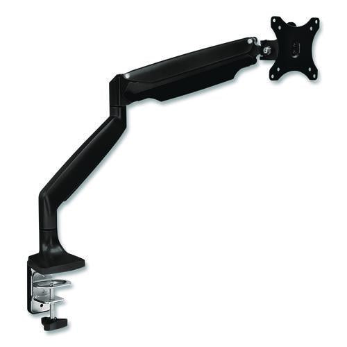 Image of MOUNT-IT! MI-1771-BLACK Single Monitor Gas-Spring Mounting Arm, For 13" to 32" Monitors, 360 Degree Rotation, +/-45 Degree Tilt, Black, Supports 20lb