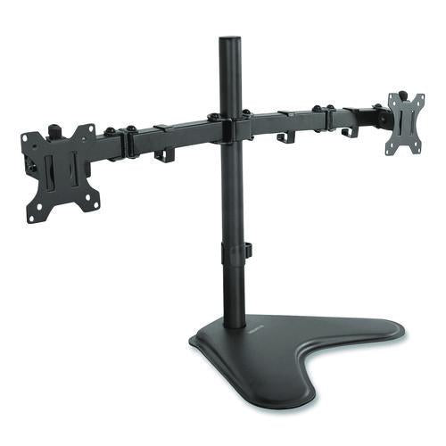 Image of MOUNT-IT! MI-2781 Dual Monitor Desk Stand, For 19" to 32" Monitors, 36.4" x 11" x 18.3", Black, Supports 17.6 lb
