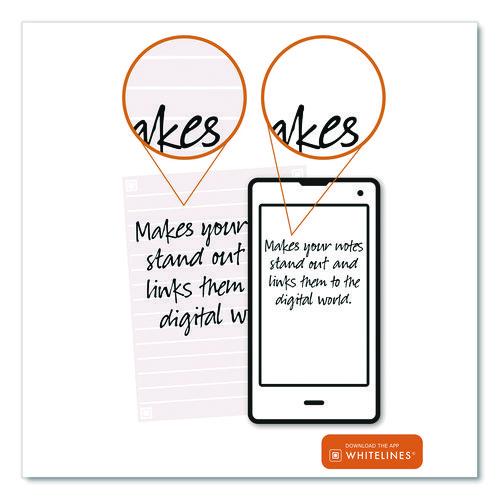 Image of Roaring Spring® 17001 Whitelines Notebook, Quadrille Rule (5 sq/in), Gray/Orange Cover, (70) 11 x 8.5 Sheets