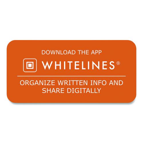 Image of Roaring Spring® 17001 Whitelines Notebook, Quadrille Rule (5 sq/in), Gray/Orange Cover, (70) 11 x 8.5 Sheets