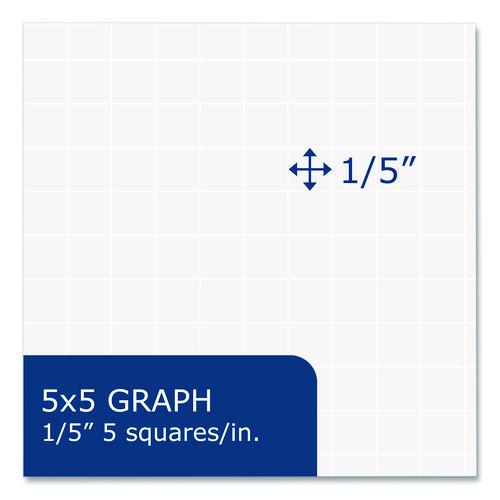 Image of Roaring Spring® 17001 Whitelines Notebook, Quadrille Rule (5 sq/in), Gray/Orange Cover, (70) 11 x 8.5 Sheets