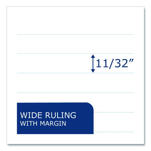 Image of Roaring Spring® 77122 Junior Composition Notebook, Wide/Legal Rule, Black Marble Cover, (60) 4.88 x 7.5 Sheets