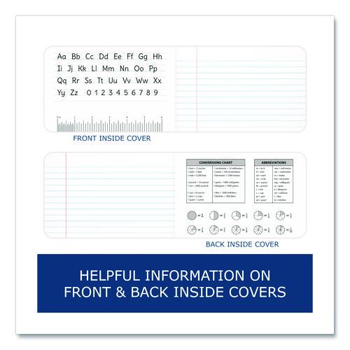 Image of Roaring Spring® 77122 Junior Composition Notebook, Wide/Legal Rule, Black Marble Cover, (60) 4.88 x 7.5 Sheets