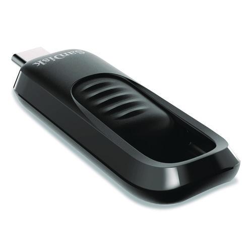 Image of SanDisk® SDCZ480064GA46 Ultra Slider USB 3.2 Type C Flash Drive, 64 GB, Black