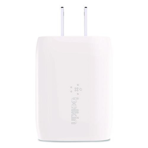 Image of Belkin® WCA009DQWH BOOST CHARGE 20 W USB-C Wall Charger, White
