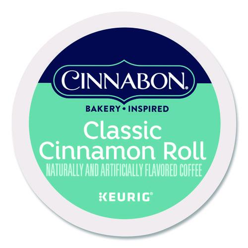 Image of Cinnabon® 5000330074 Cinnabon Classic Cinnamon Roll Coffee K-Cups, 96/carton