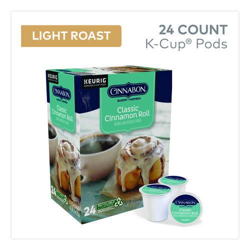 Image of Cinnabon® 5000330074 Cinnabon Classic Cinnamon Roll Coffee K-Cups, 96/carton