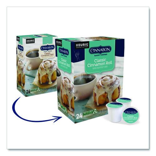 Image of Cinnabon® 5000330074 Cinnabon Classic Cinnamon Roll Coffee K-Cups, 96/carton
