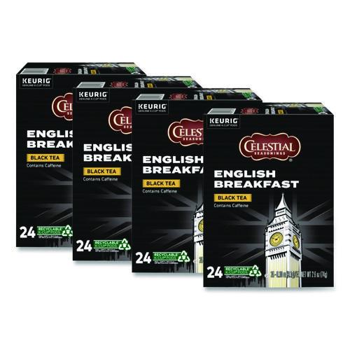 Image of Celestial Seasonings® 5000330008 English Breakfast Black Tea K-Cups, 96/carton