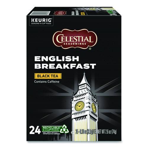Image of Celestial Seasonings® 5000330008 English Breakfast Black Tea K-Cups, 24/box