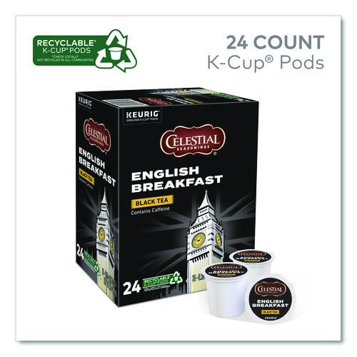Image of Celestial Seasonings® 5000330008 English Breakfast Black Tea K-Cups, 24/box