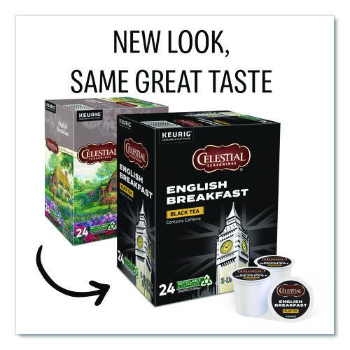 Image of Celestial Seasonings® 5000330008 English Breakfast Black Tea K-Cups, 24/box