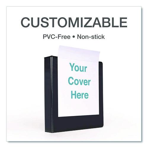 Image of Cardinal® 10301 Premier Easy Open Clearvue Locking Slant-D Ring Binder, 3 Rings, 1" Capacity, 11 X 8.5, Black