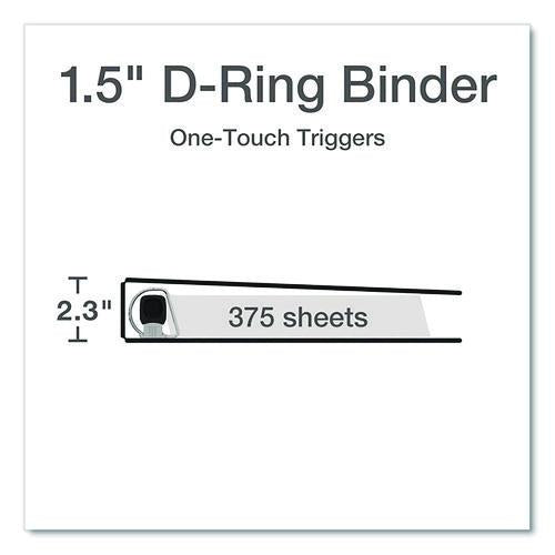 Image of Cardinal® 10310 Premier Easy Open Clearvue Locking Slant-D Ring Binder, 3 Rings, 1.5" Capacity, 11 X 8.5, White