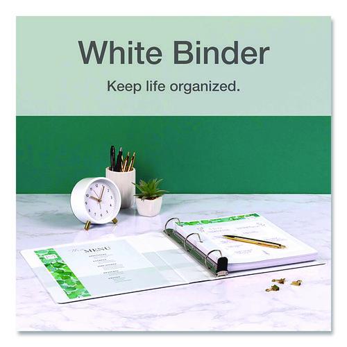 Image of Cardinal® 10310 Premier Easy Open Clearvue Locking Slant-D Ring Binder, 3 Rings, 1.5" Capacity, 11 X 8.5, White