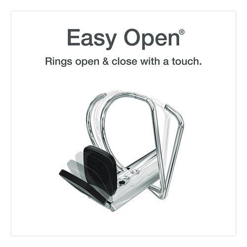 Image of Cardinal® 10311 Premier Easy Open Clearvue Locking Slant-D Ring Binder, 3 Rings, 1.5" Capacity, 11 X 8.5, Black