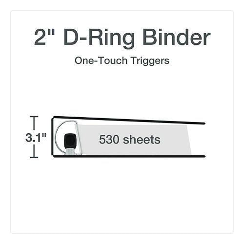 Image of Cardinal® 10321CB Premier Easy Open Clearvue Locking Slant-D Ring Binder, 3 Rings, 2" Capacity, 11 X 8.5, Black