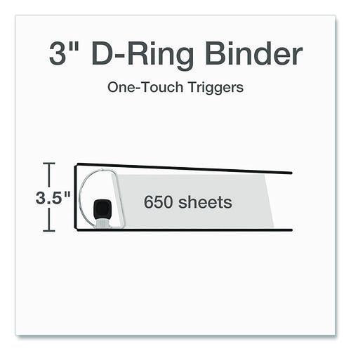 Image of Cardinal® 10330 Premier Easy Open Clearvue Locking Slant-D Ring Binder, 3 Rings, 3" Capacity, 11 X 8.5, White