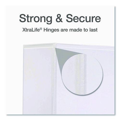 Image of Cardinal® 10330 Premier Easy Open Clearvue Locking Slant-D Ring Binder, 3 Rings, 3" Capacity, 11 X 8.5, White