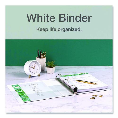Image of Cardinal® 10330 Premier Easy Open Clearvue Locking Slant-D Ring Binder, 3 Rings, 3" Capacity, 11 X 8.5, White