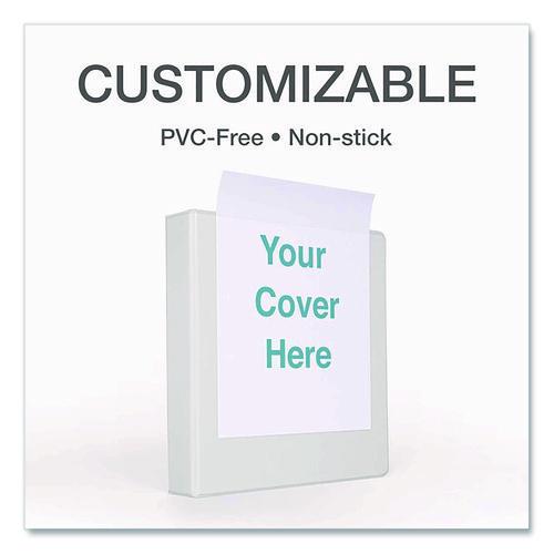 Image of Cardinal® 10330 Premier Easy Open Clearvue Locking Slant-D Ring Binder, 3 Rings, 3" Capacity, 11 X 8.5, White