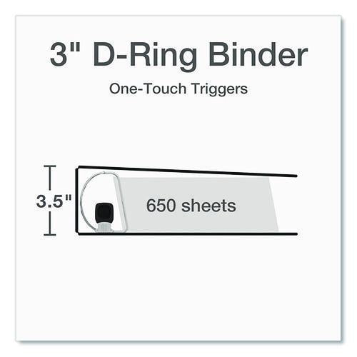 Image of Cardinal® 10331 Premier Easy Open Clearvue Locking Slant-D Ring Binder, 3 Rings, 3" Capacity, 11 X 8.5, Black