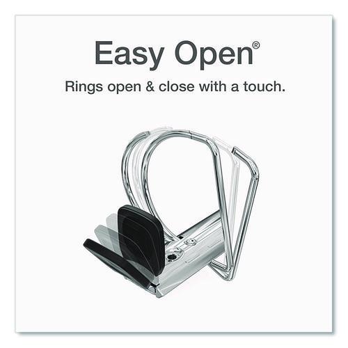 Image of Cardinal® 10331 Premier Easy Open Clearvue Locking Slant-D Ring Binder, 3 Rings, 3" Capacity, 11 X 8.5, Black