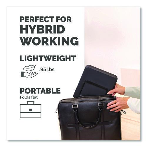 Image of Fellowes® 100098500 Breyta Laptop Stand, 9.25" x 10.55" x 0.55" to 8", Black, Supports Up to 8.8 lbs.