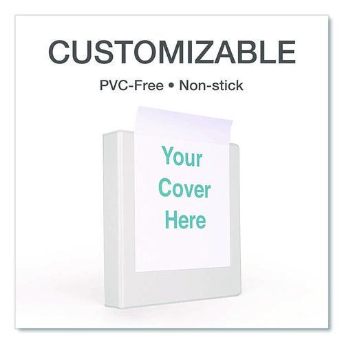 Image of Cardinal® 10340CB Premier Easy Open Clearvue Locking Slant-D Ring Binder, 3 Rings, 4" Capacity, 11 X 8.5, White