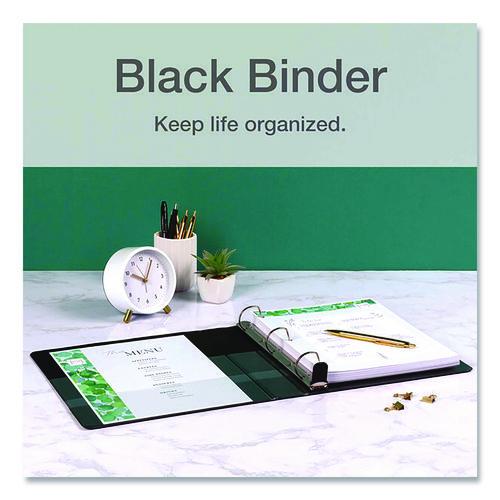 Image of Cardinal® 10341 Premier Easy Open Clearvue Locking Slant-D Ring Binder, 3 Rings, 4" Capacity, 11 X 8.5, Black