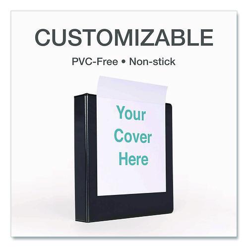 Image of Cardinal® 10341 Premier Easy Open Clearvue Locking Slant-D Ring Binder, 3 Rings, 4" Capacity, 11 X 8.5, Black