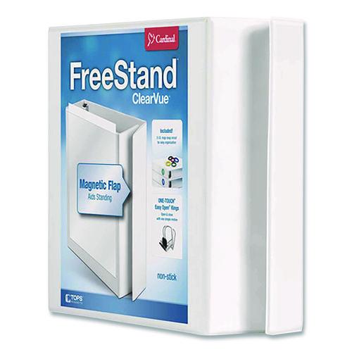 Image of Cardinal® 43120 Freestand Easy Open Locking Slant-D Ring Binder, 3 Rings, 2" Capacity, 11 X 8.5, White