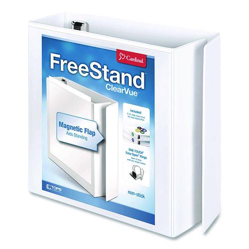 Image of Cardinal® 43130 Freestand Easy Open Locking Slant-D Ring Binder, 3 Rings, 3" Capacity, 11 X 8.5, White