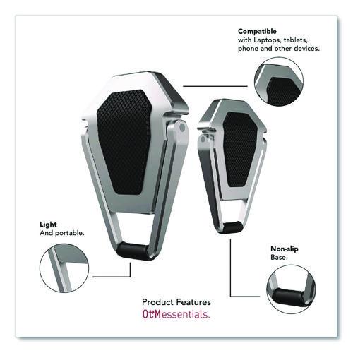 Image of OTM Essentials OB-A2F Laptop Kickstand, 2.77" x 0.6" x 3.97, Silver/Black