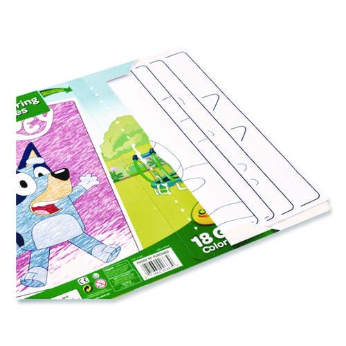 Image of Crayola® 04-2663 Bluey Giant Coloring Pages, Ages 3 and Up, 18.88 x 12.13 Sheets, 18 Pages