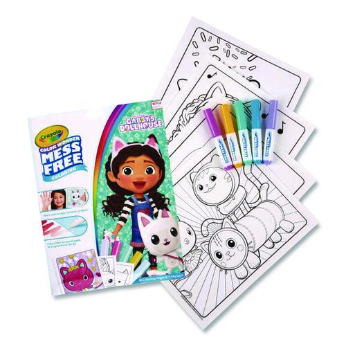 Image of Crayola® 75-2835 Gabby's Dollhouse Color Wonder Kit, Includes Five Markers, Ages 3 and Up, 18 Pages